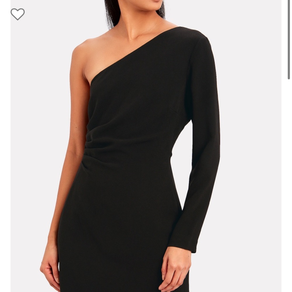 Intermix- Catherine One Shoulder Crepe Dress